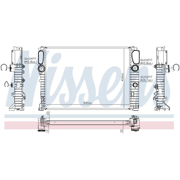 Nissen Nissens Radiator, 62797A 62797A - main